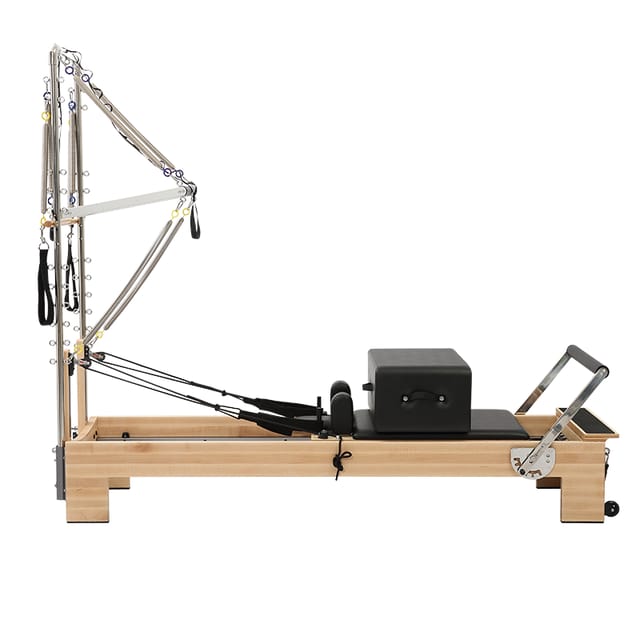 Afton Pilates Veritas Spliced Maple Reformer With Tower (Model:106)