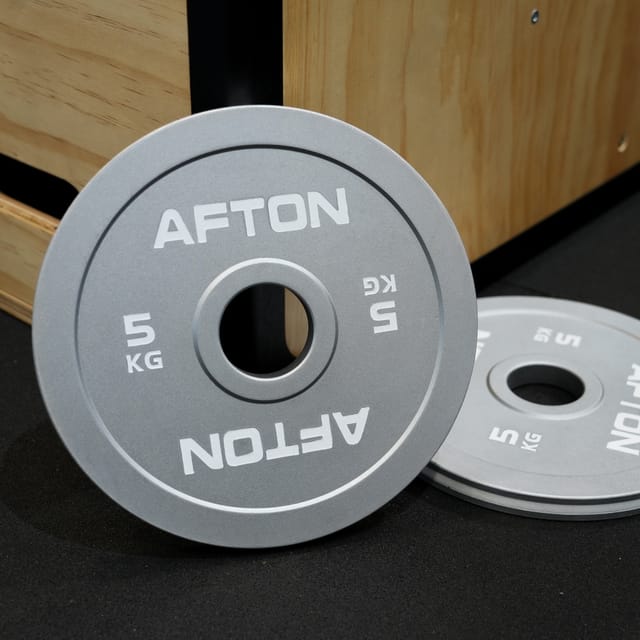 AFTON Steel Weight Plates – A3 Carbon Steel, Hard Chrome Finish, Olympic Standard