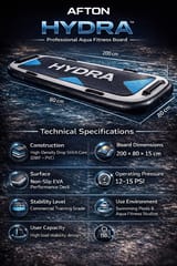AFTON HYDRA Aqua Fitness Board – Professional Pool Exercise & Aqua Aerobics Platform
