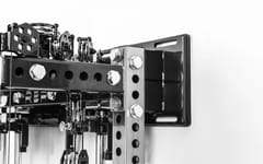 REP Wall-Mounted Ares™ 2.0 (93") – 4 Post Compact Configuration – Metallic Black – With Storage Wings & Full Accessory Package | Luxury Home Gym System India