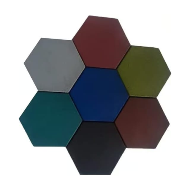 Afton Hexagon Rubber Tiles