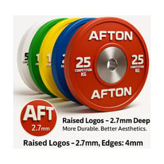 AFTON Competition Bumper Plates – IWF Standard, Elite Performance AFTON Competition Bumper Plates – IWF Standard, Elite Performance