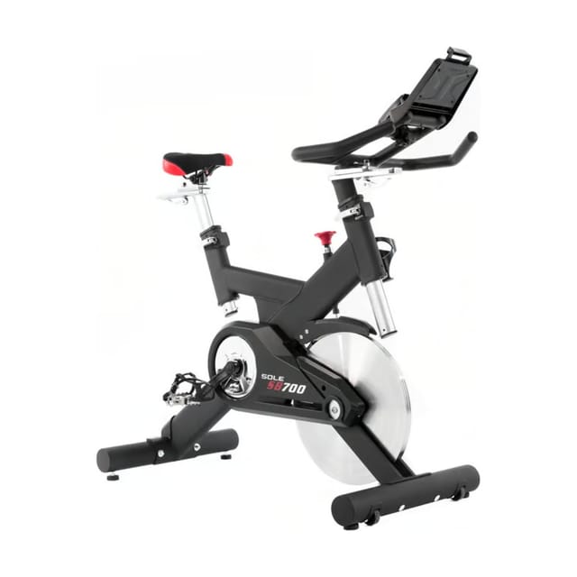 SOLE SB700 Indoor Cycling Bike with SPD Pedals (Zwift & Kinomap Compatible)