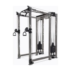 REP PR-5000 Dual Athena Half Rack – 80", Metallic Black