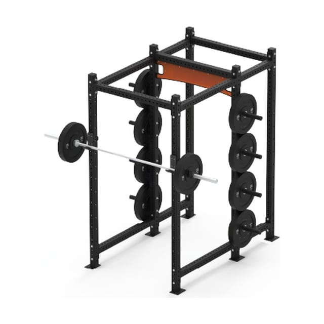 Afton 6 Pillar Squat Rack with Plate Storage – 3 Series